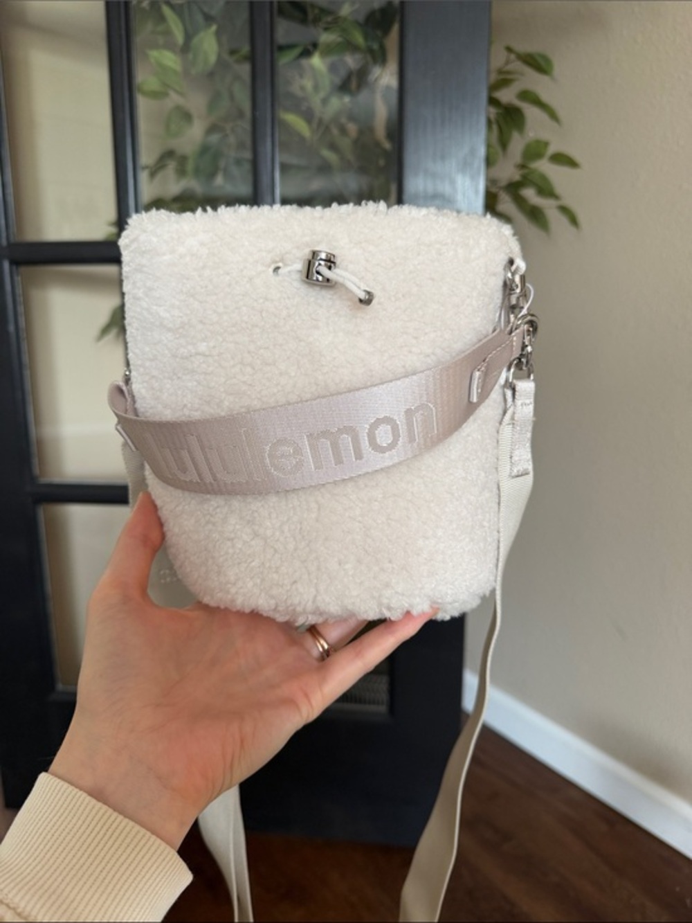 Lululemon Fleece Sherpa Crossbody Bucket Bag